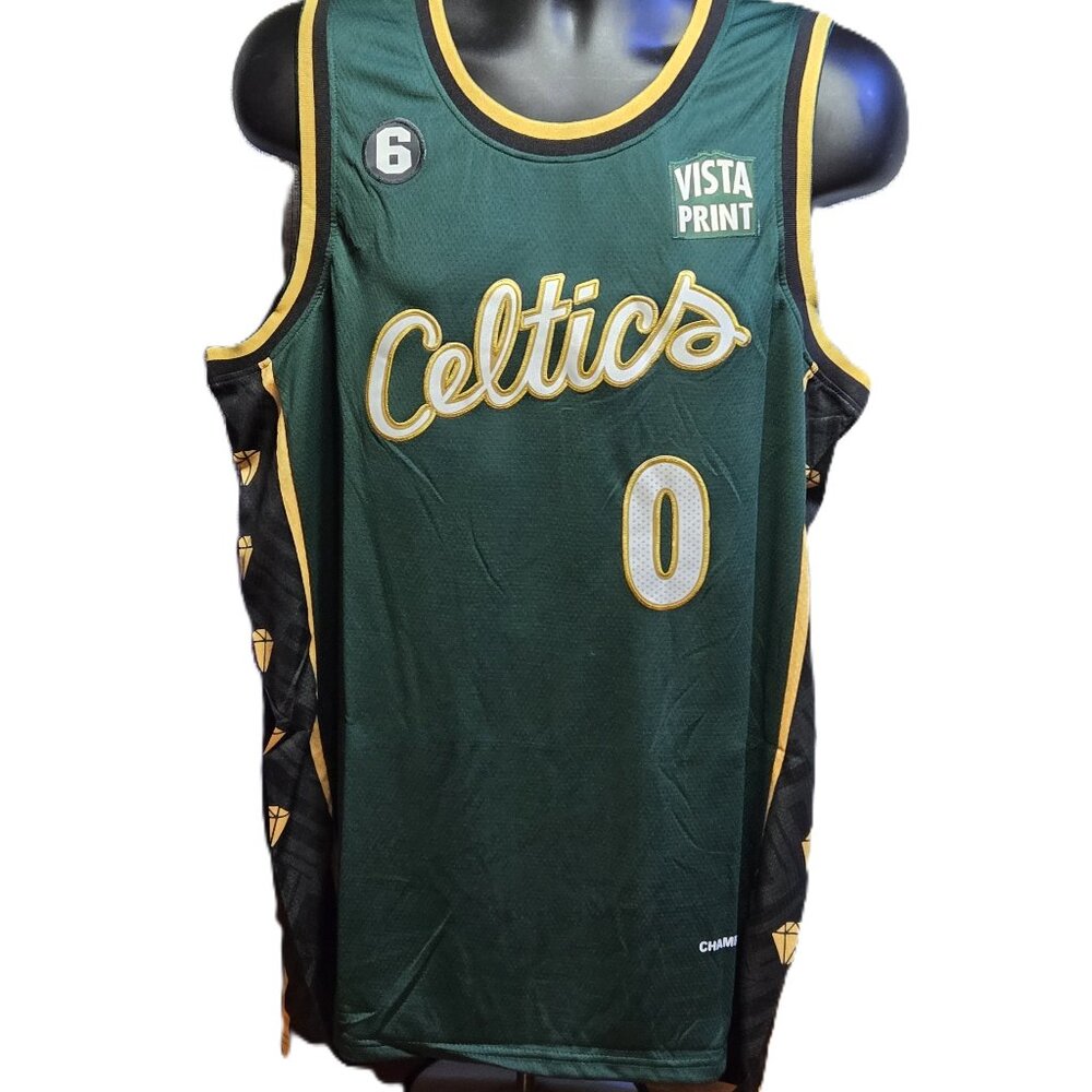 Jayson Tatum #0 Basketball Jersey Dark Green Embroidery